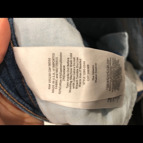 Current/Elliott The Stiletto Ankle Jeans Sz 27 - Picture 6 of 10